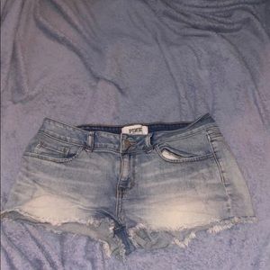 Pink Victoria secrets denim shorts